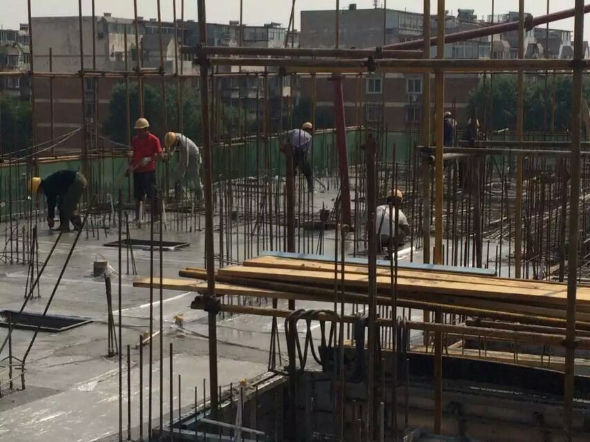 Shanghai construction site (Pudong construction) 